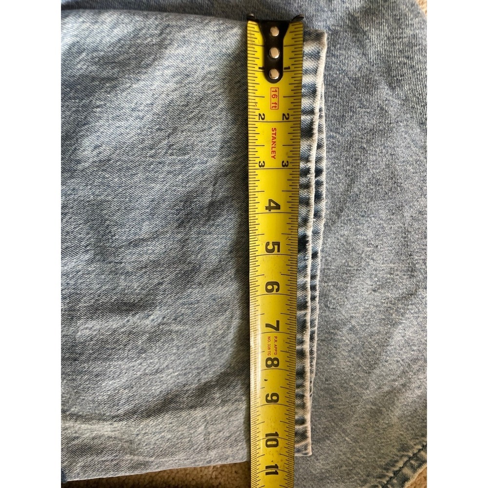 Vintage Y2K Blue Bow Embroidered Wide Leg Denim Jeans - Picture 7 of 7